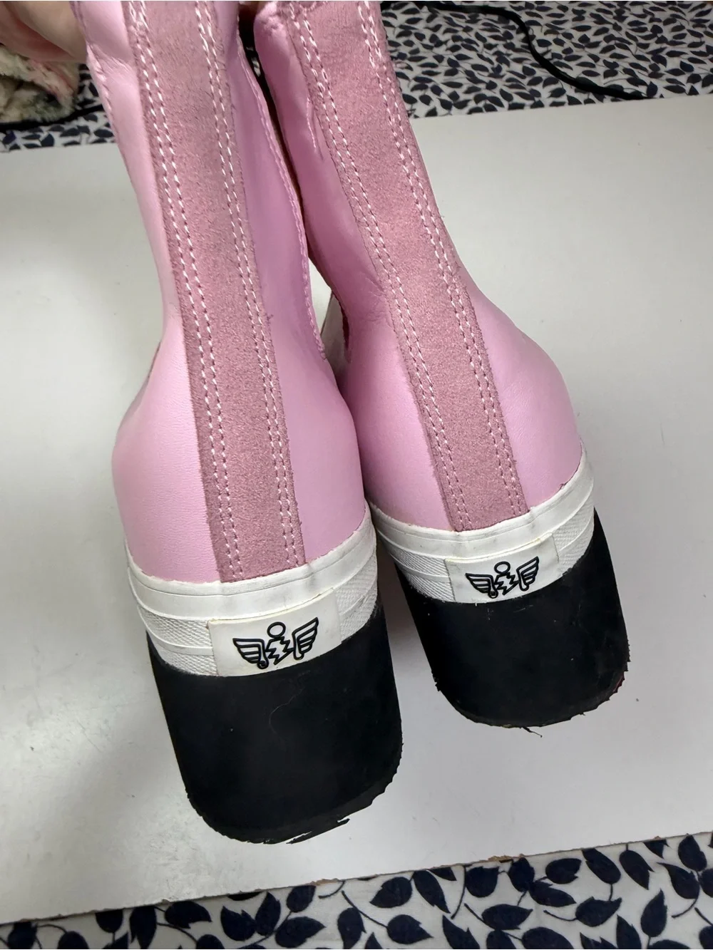 IIJIN Pink Super Chunky Platform Slip-On Sneakers/Boots 9.5-10. *FLAWS/READ*